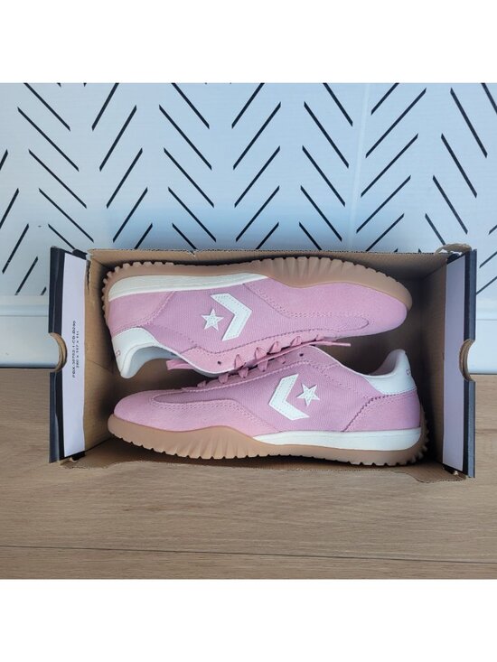 ⭐Converse Run Star Trainer Ox Sz 5.5 Men Casual Shoes Suede Pink Sneaker A13362C main image 8